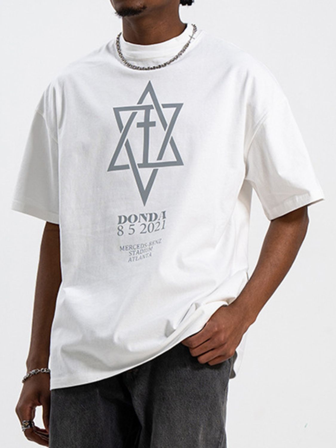 Men's Graphic Round Neck Half Sleeve T-Shirt