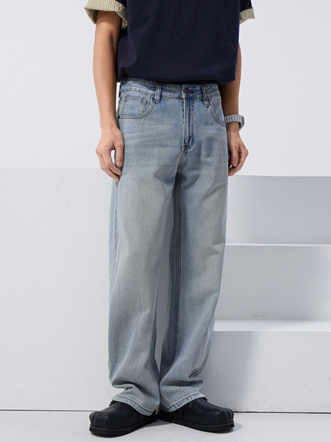 Men's Wash Relaxed Fit Jeans
