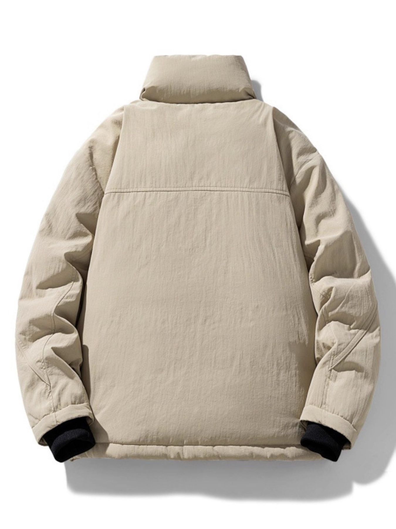 Men's Plus Size Plaid Lined Zip Up Jacket