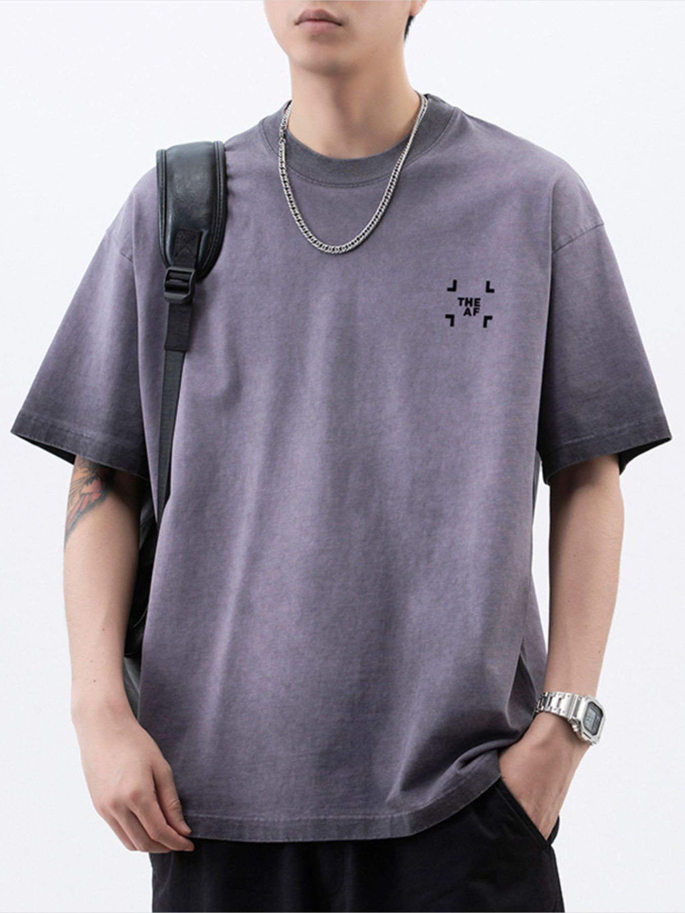 Men's Plus Size Round Neck Short Sleeve T-Shirt