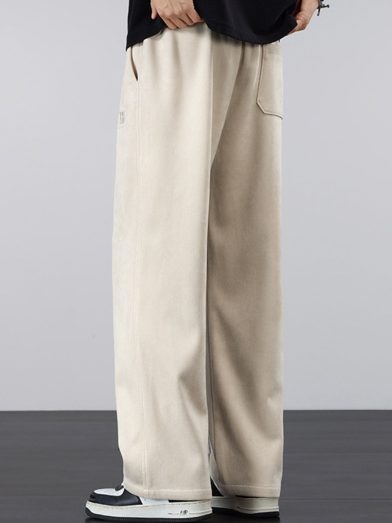 Men's Plus Size Casual Loose-Fit Drawstring Pants