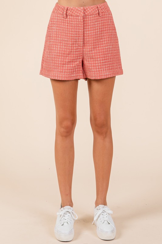 Tweed Classic Shorts with Side Pockets