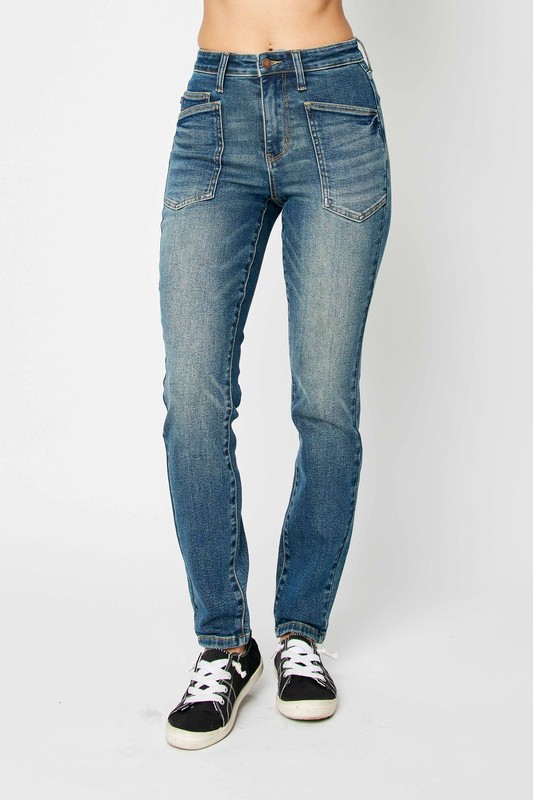 Full Size High Waist Skinny Jeans