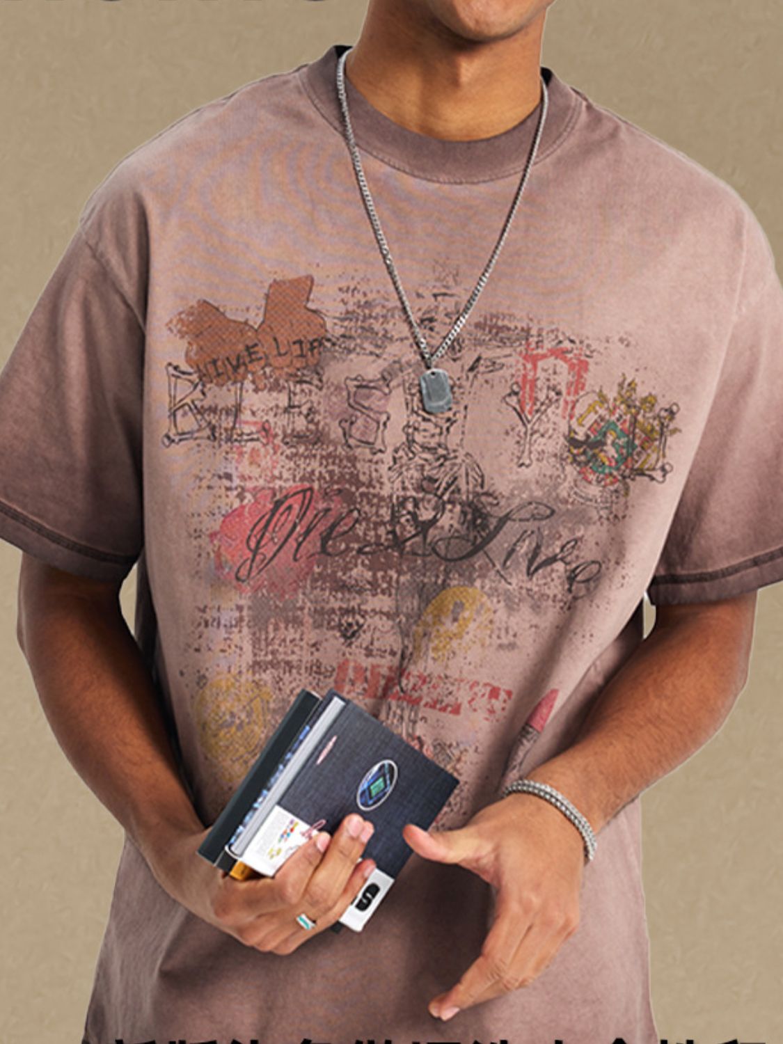 Men's Graphic Round Neck Half Sleeve T-Shirt