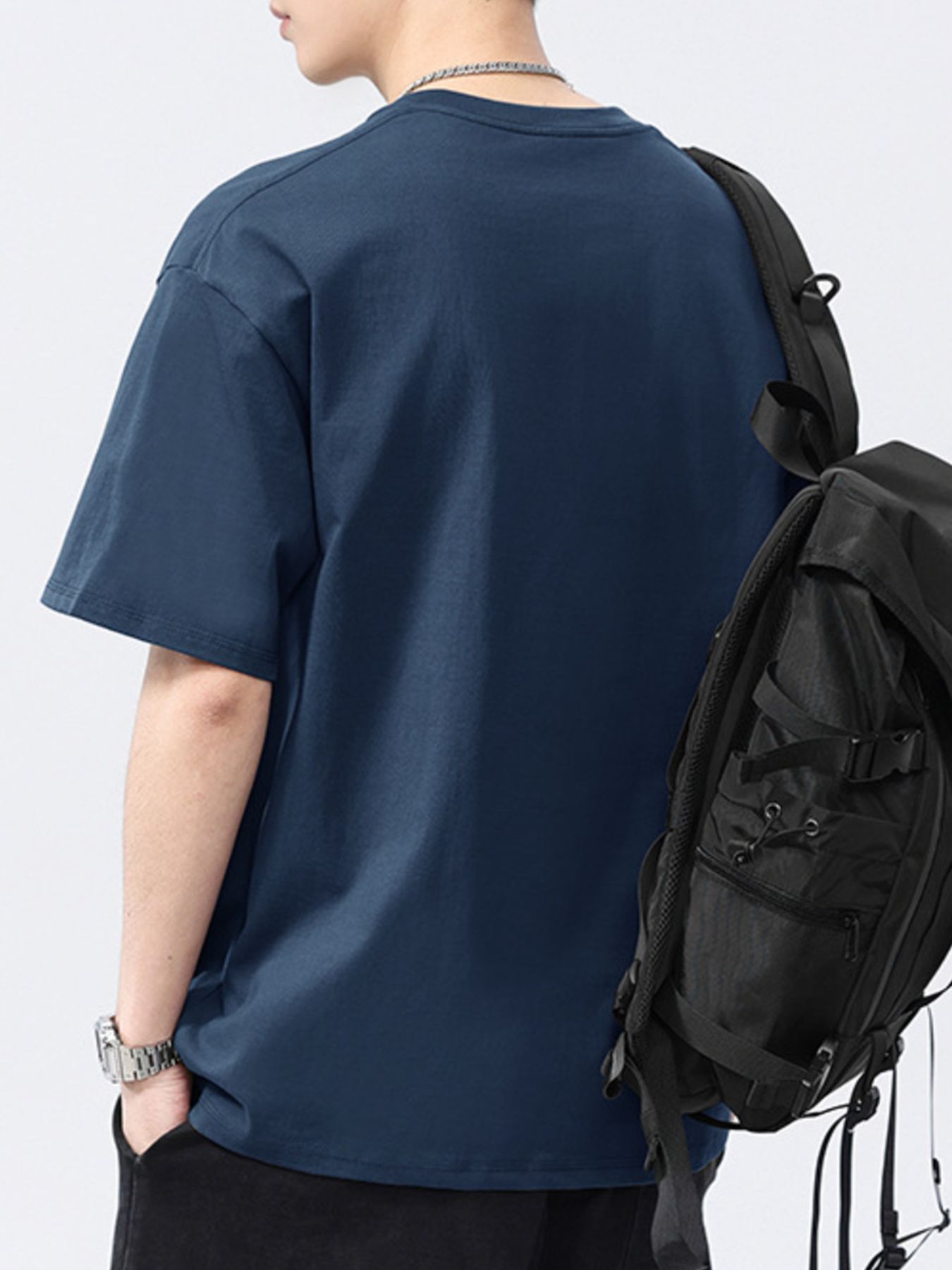 Men's Full Size Oversized Short Sleeve T-Shirt Plus Size