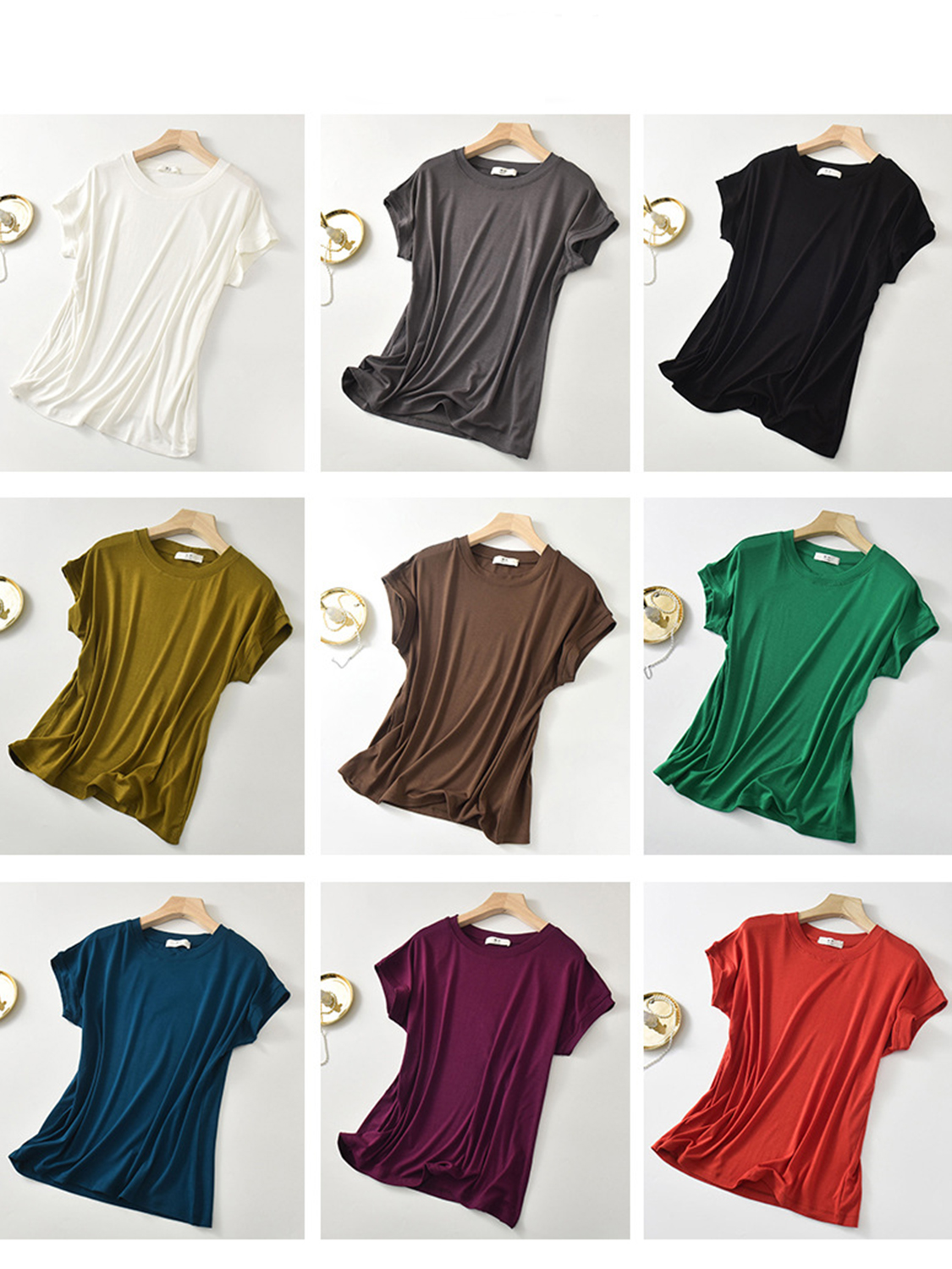 Plus Size Round Neck Short Sleeve T-Shirt