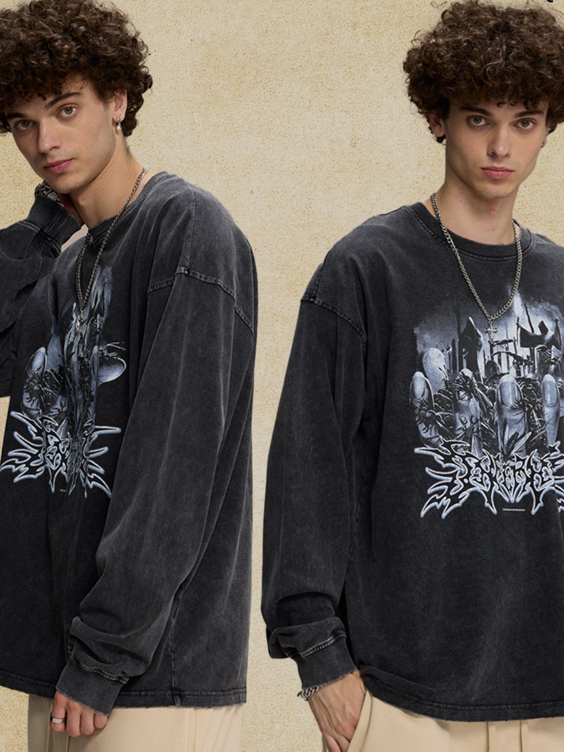 Men‘s Round Neck Graphic T-Shirt