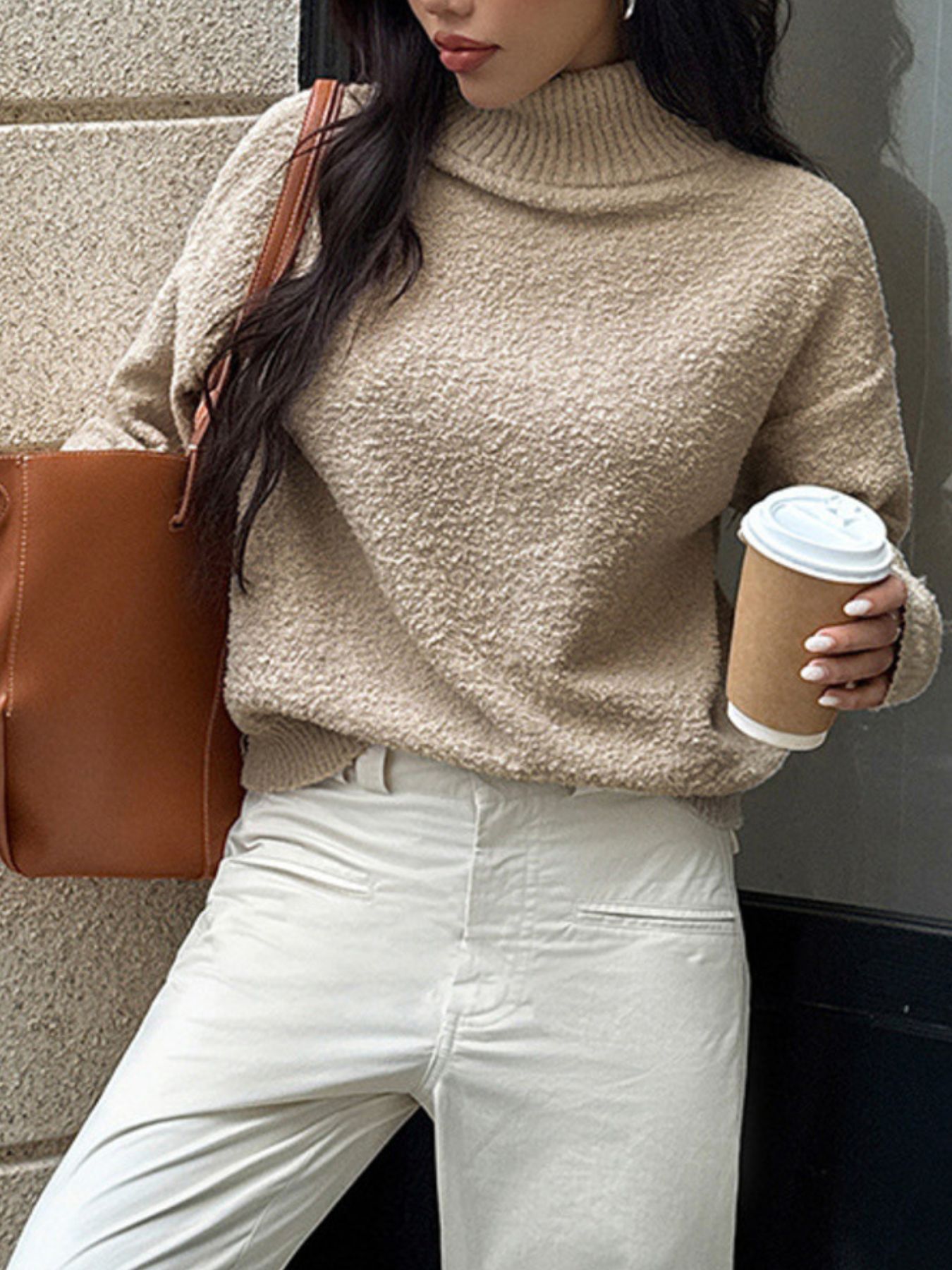Turtleneck Long Sleeve Sweater