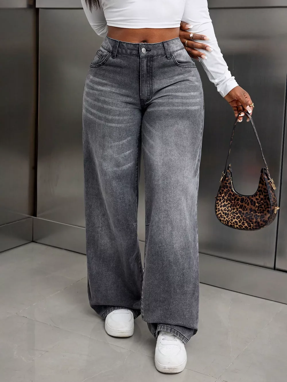 High Waist Wide Leg Jeans