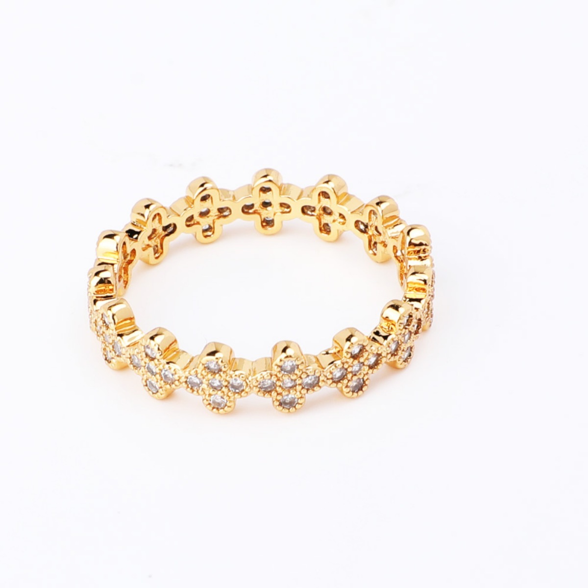 18K Gold-Plated Zircon Ring