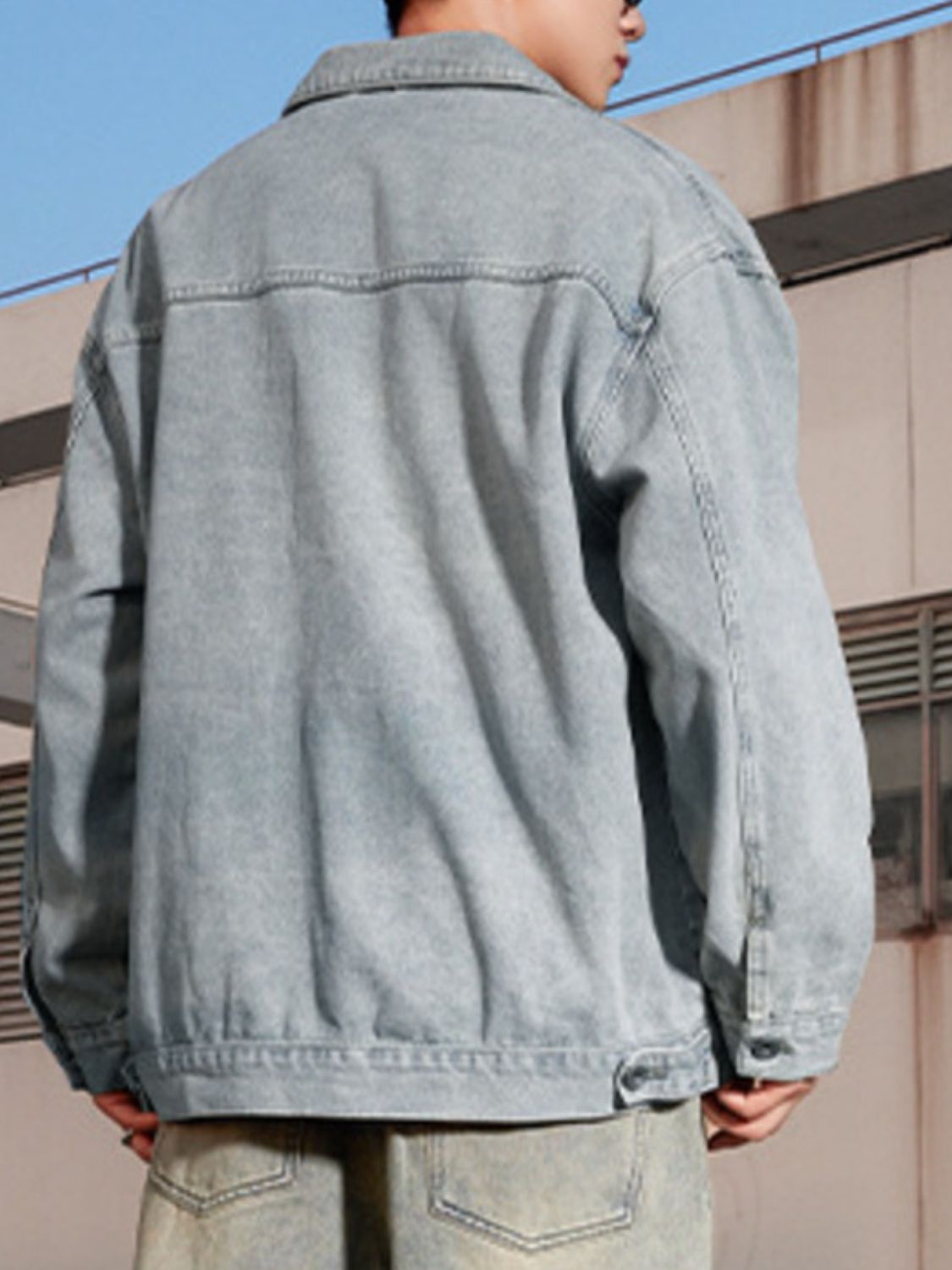 Men's Wash Relaxed Fit Denim Jacket