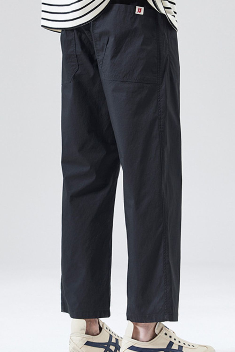 Men's Full Size Casual Loose Fit Cropped Pants Plus Size