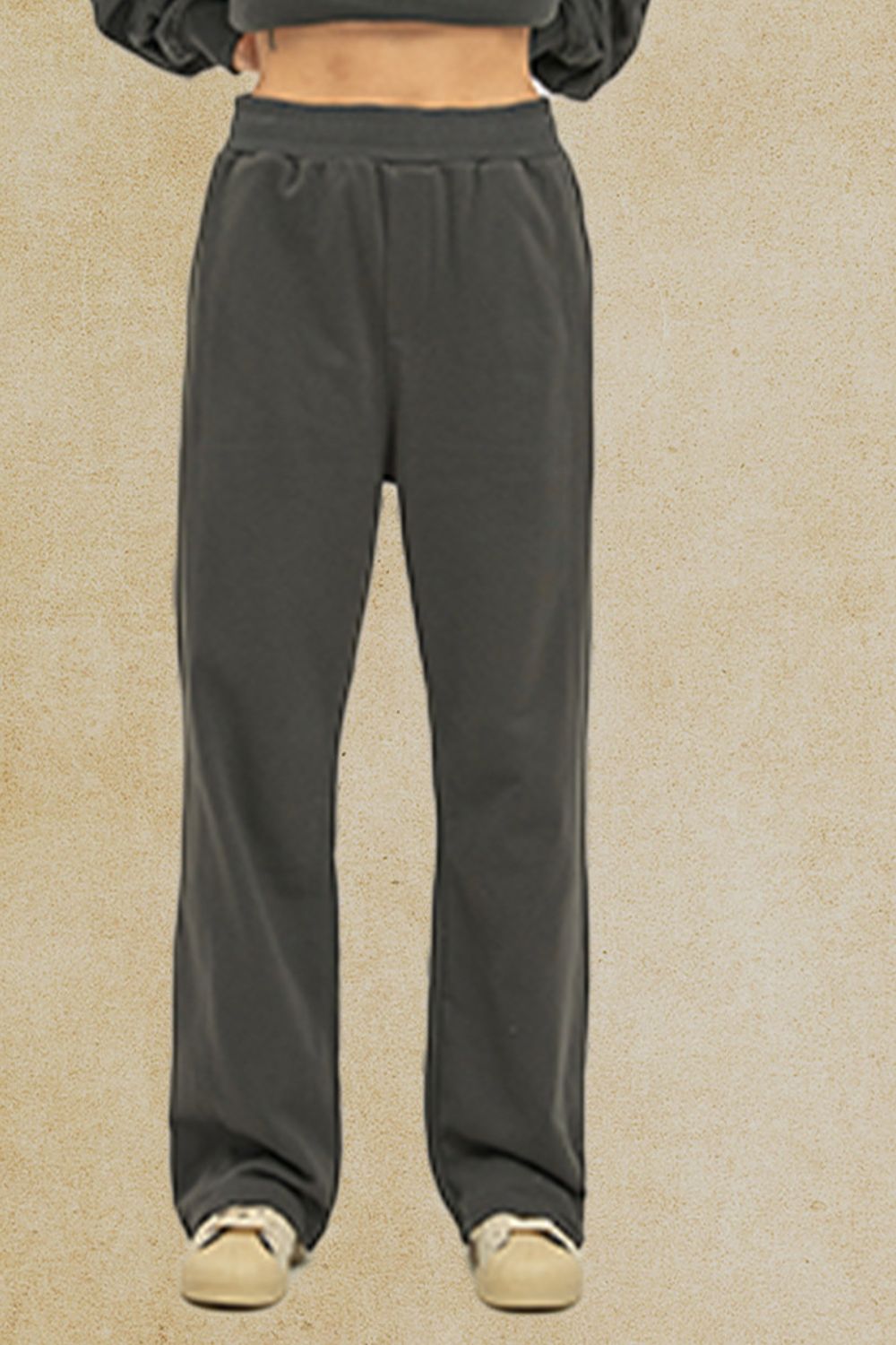 Men's Elastic Waist Pants with Pockets