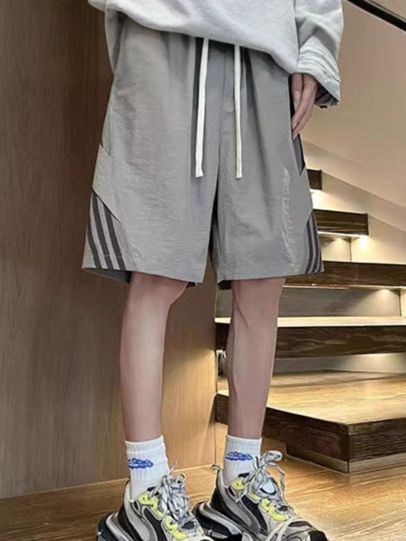 Men's Plus Size Casual Drawstring Shorts