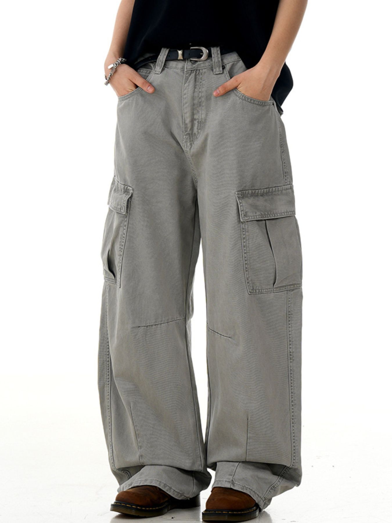 Men's Vintage Wide Leg Cargo Pants