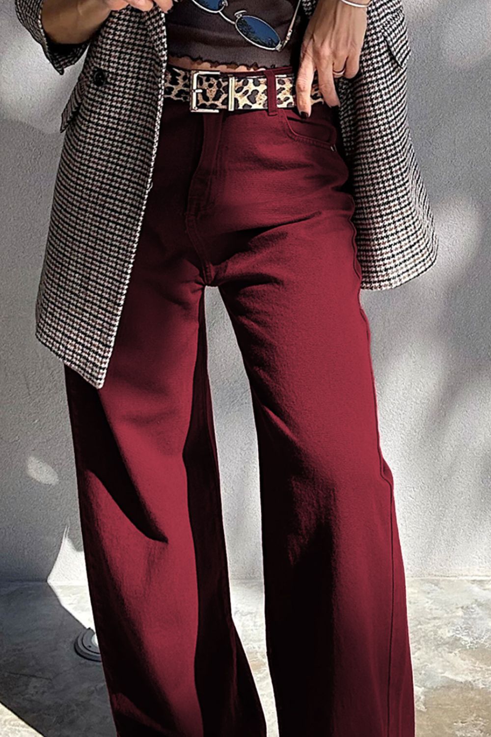 Wide Leg High Waist Fashion Jeans