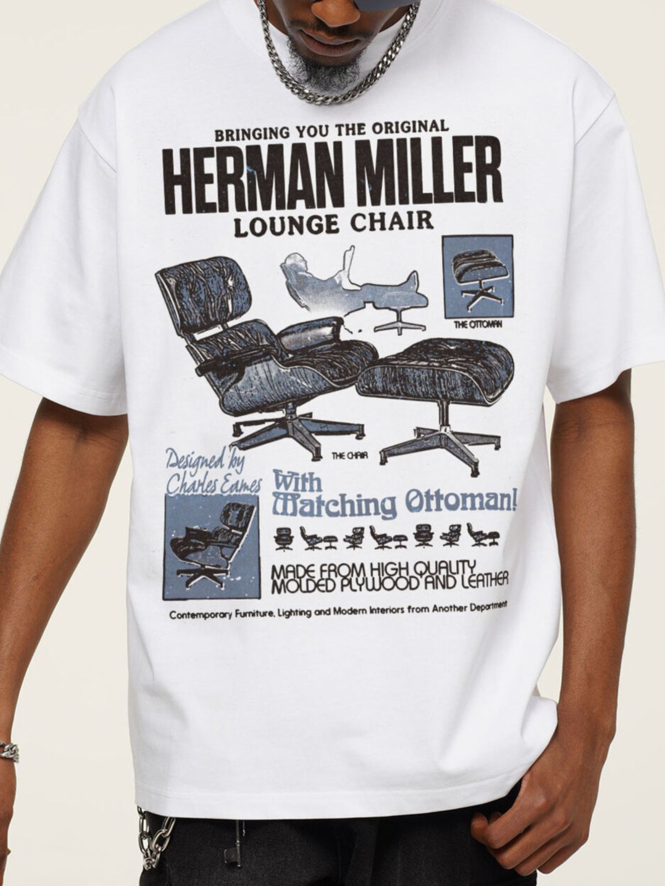 Men's Graphic Round Neck Short Sleeve T-Shirt