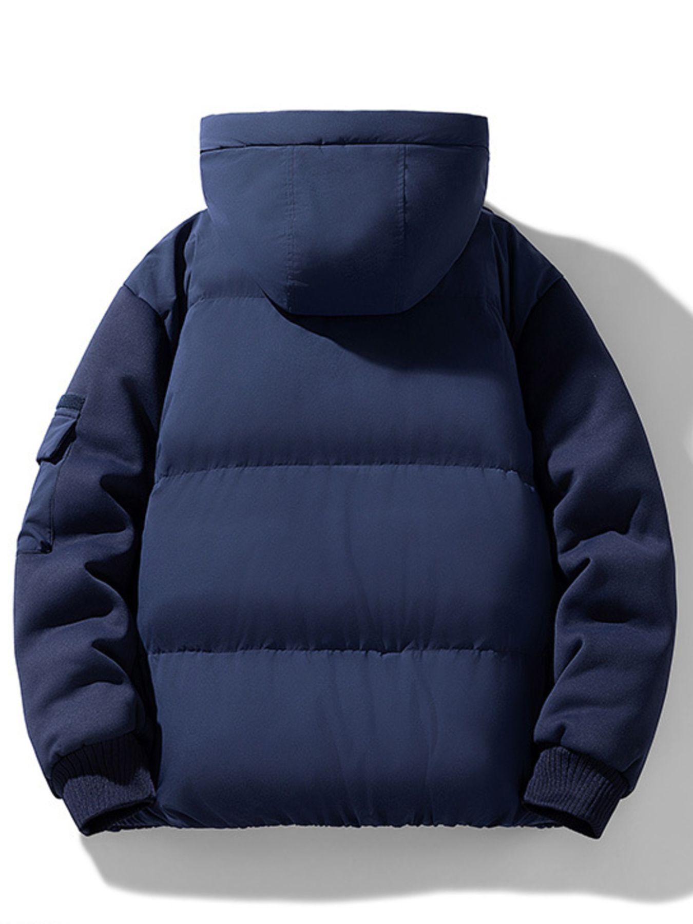 Men's Plus Size Warm Hooded Padded Puffer Jacket