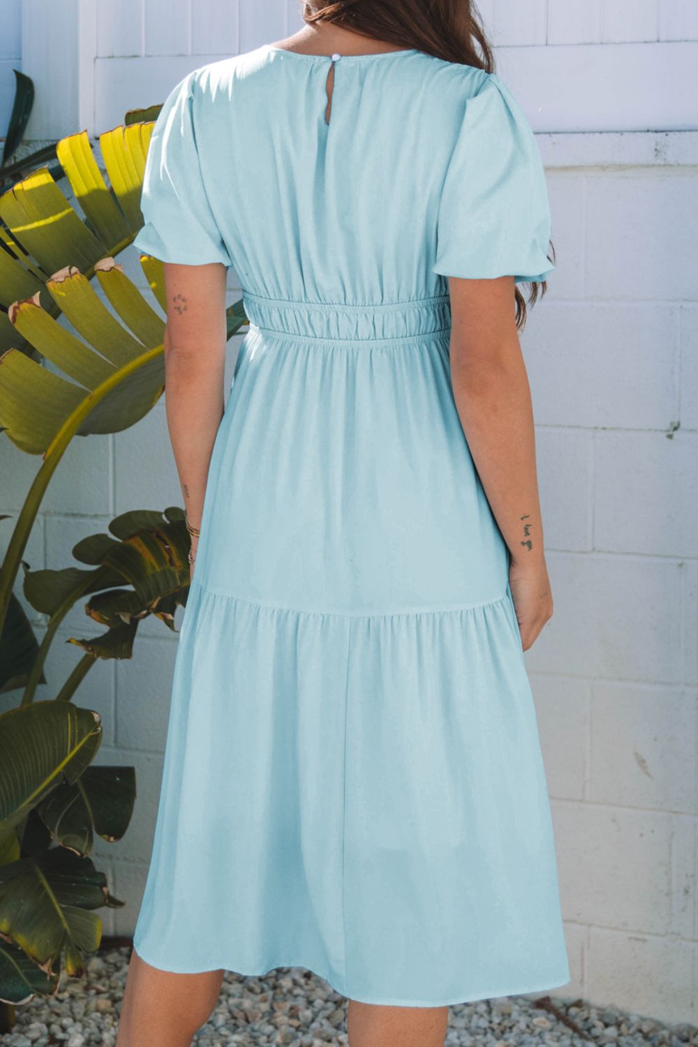Round Neck Half Sleeve Dress