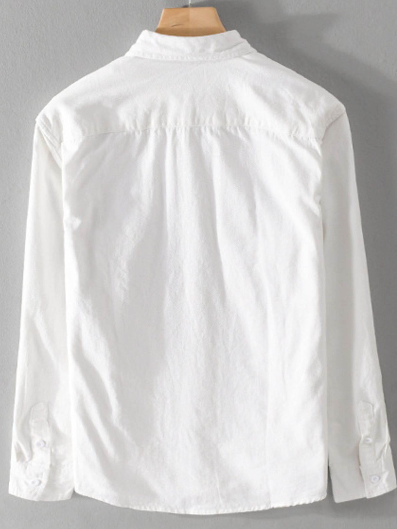 Men's Plus Size Button Up Long Sleeve Shirt