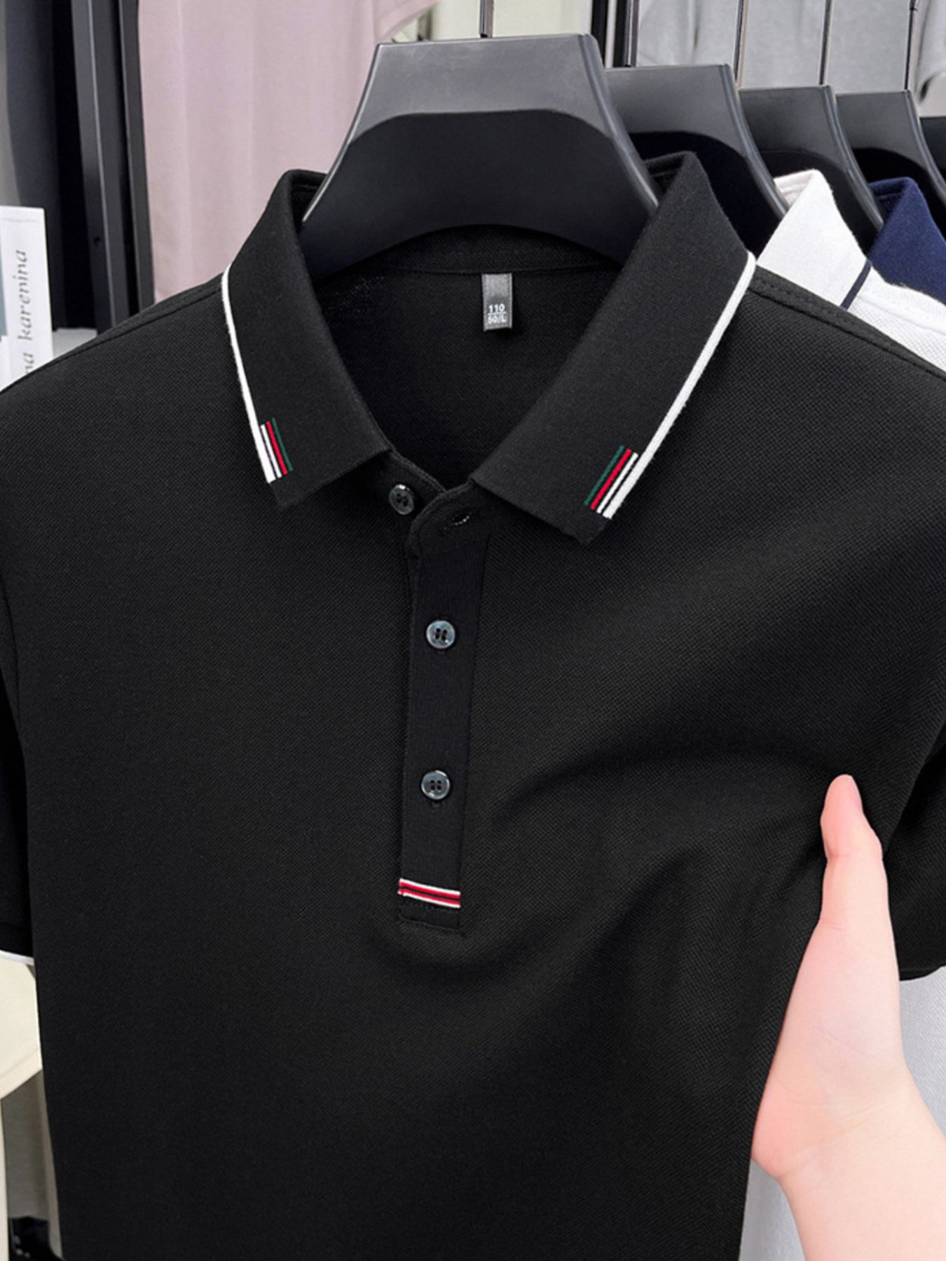 Men's Plus Size Button Detail Short Sleeve Polo