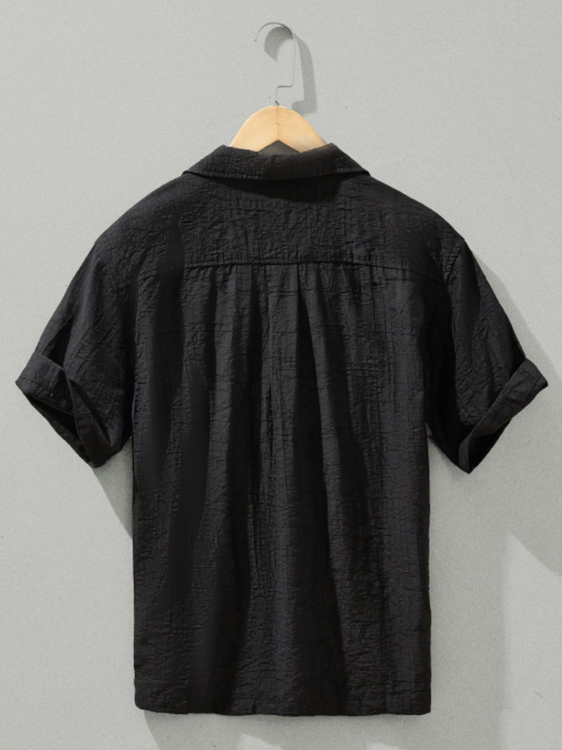 Men's Plus Size Button Up Short Sleeve Shirt