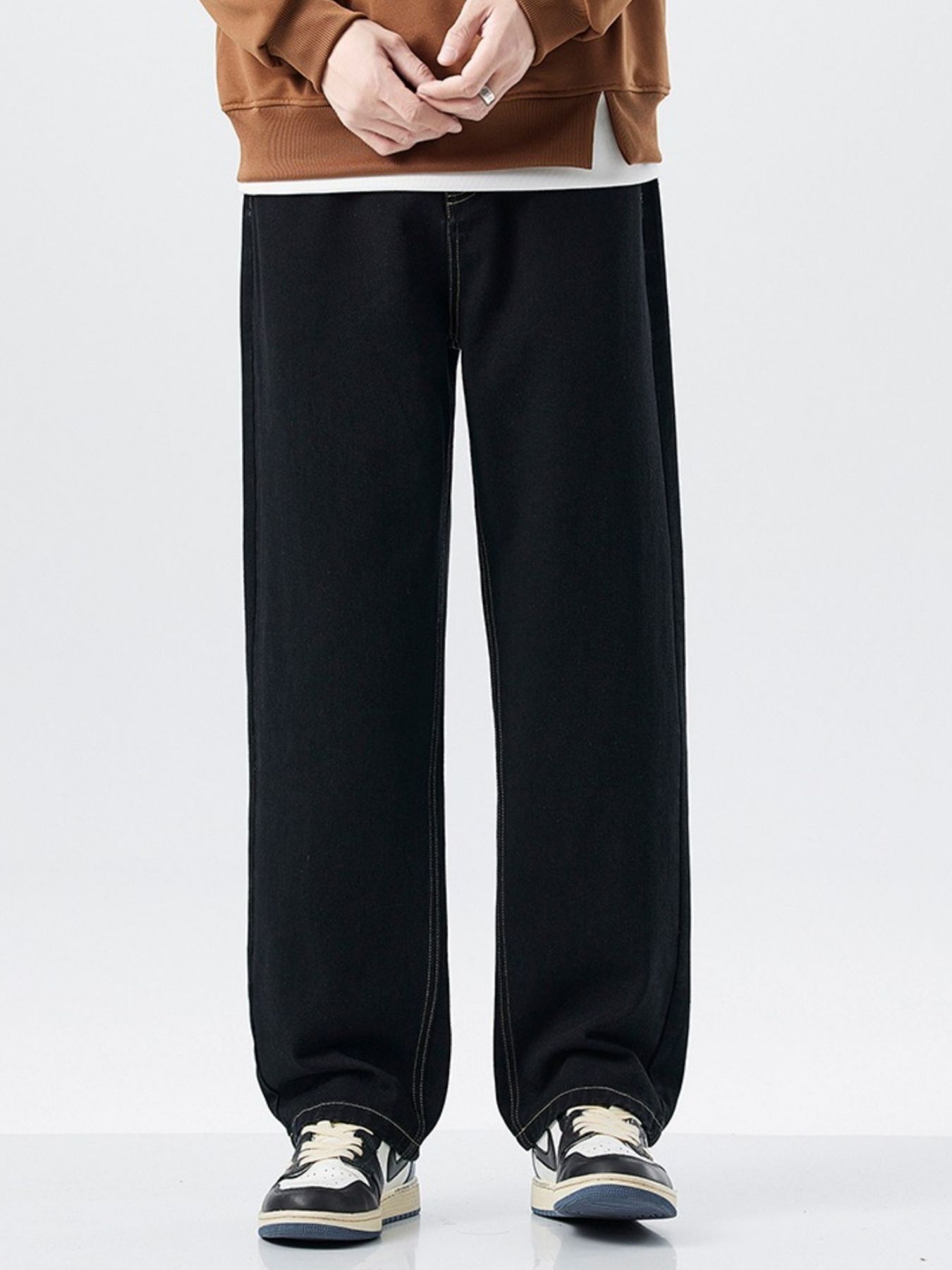 Men's Plus Size Wide Leg Jeans