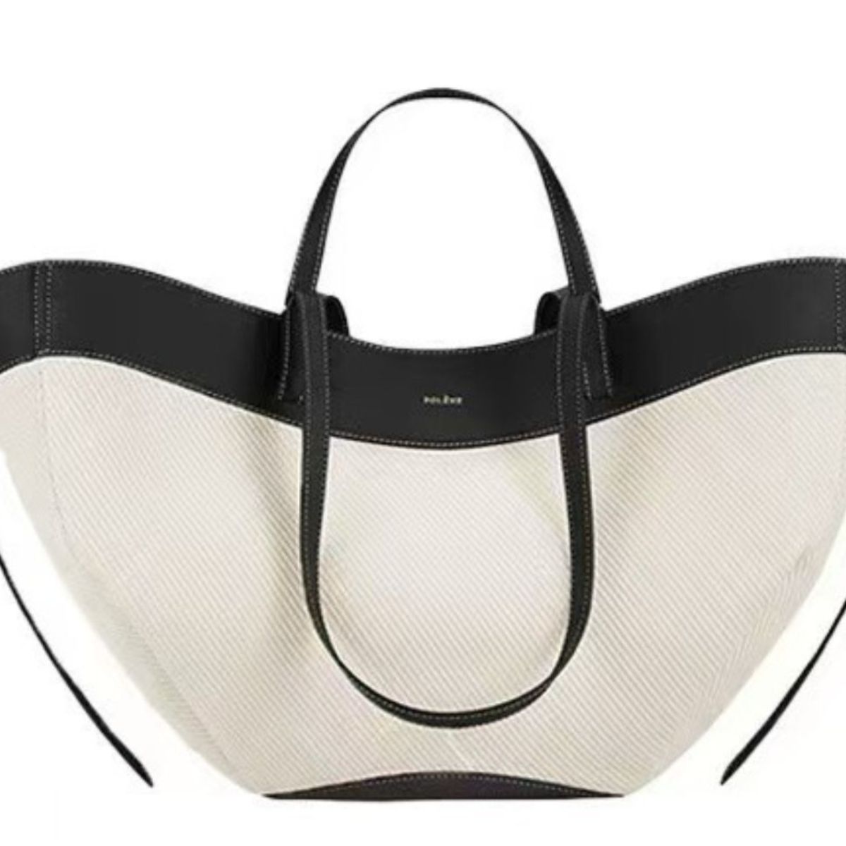 Two-Tone Leather Handbag