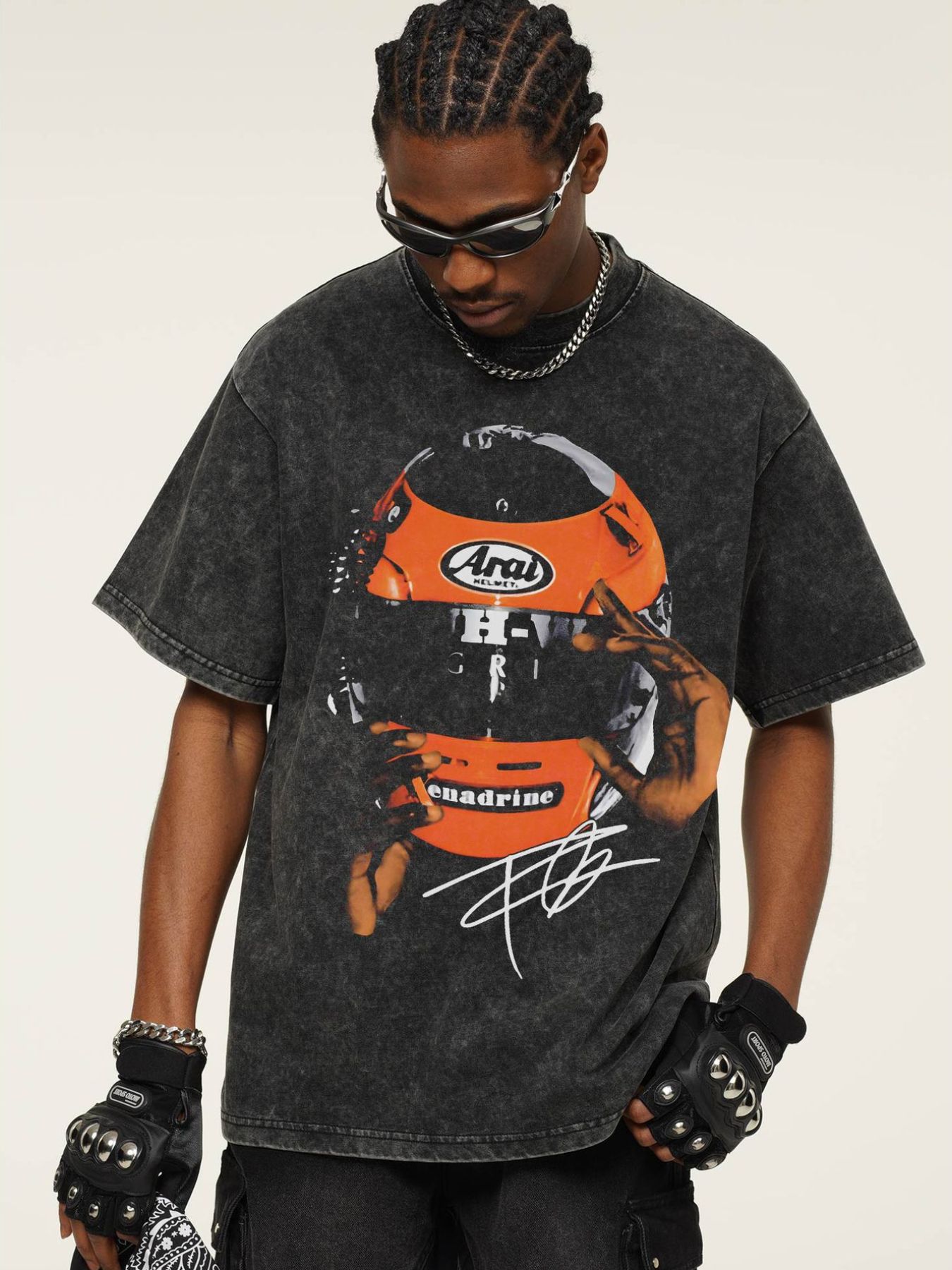 Men's Graphic Round Neck Short Sleeve T-Shirt