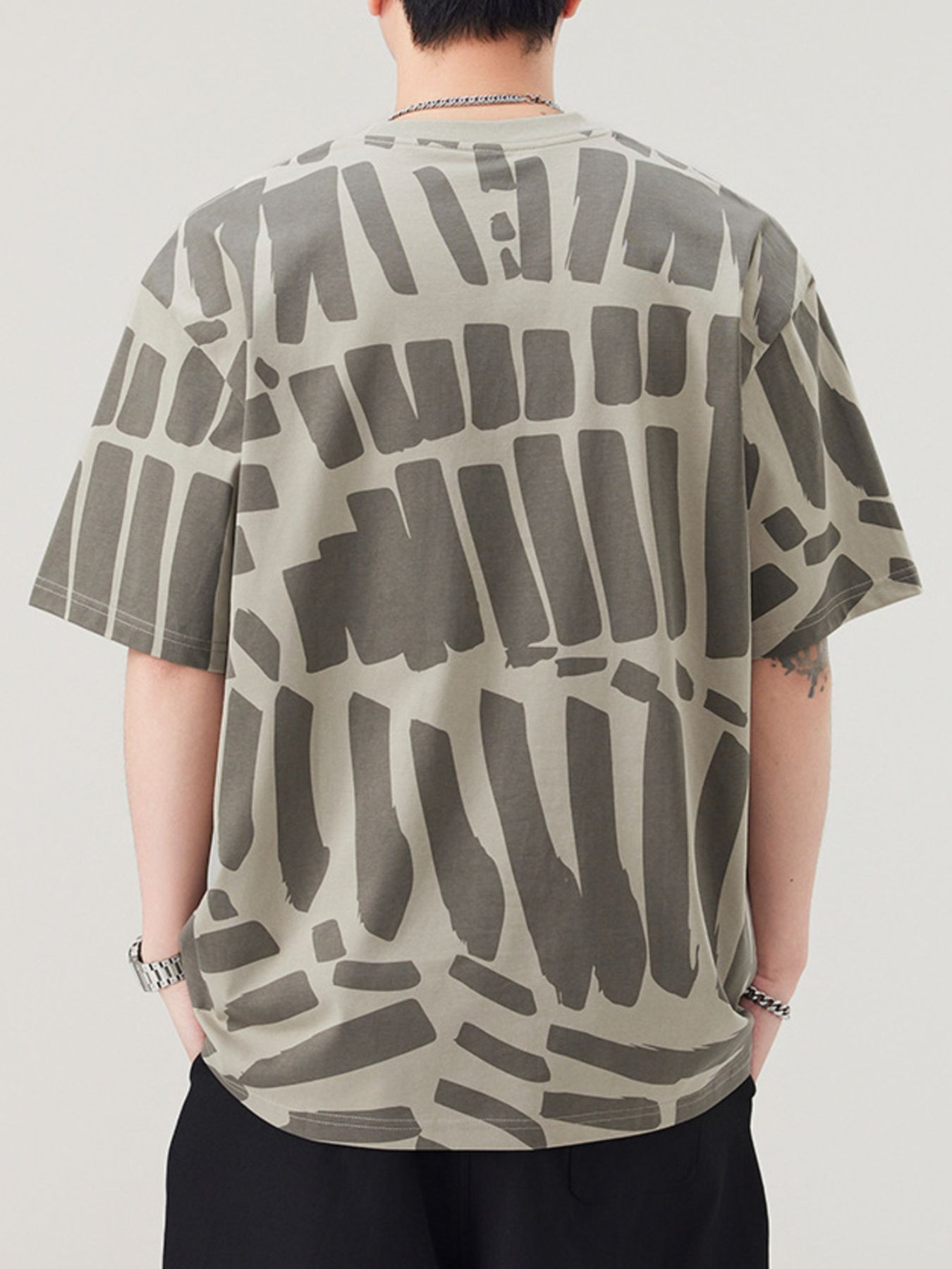 Men's Plus Size Round Neck Short Sleeve T-Shirt