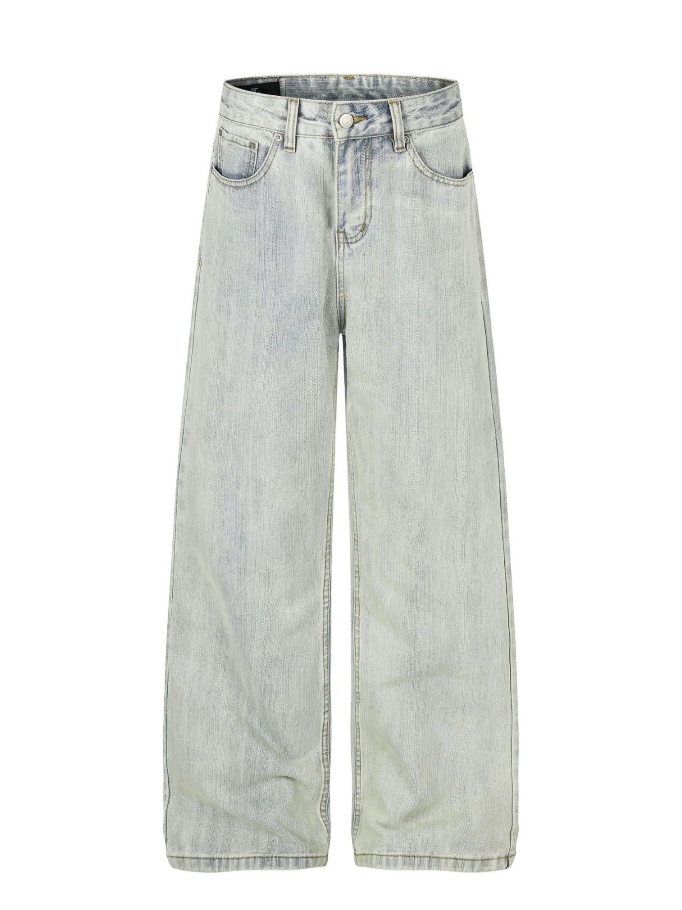 Men's Washed Wide Leg Jeans