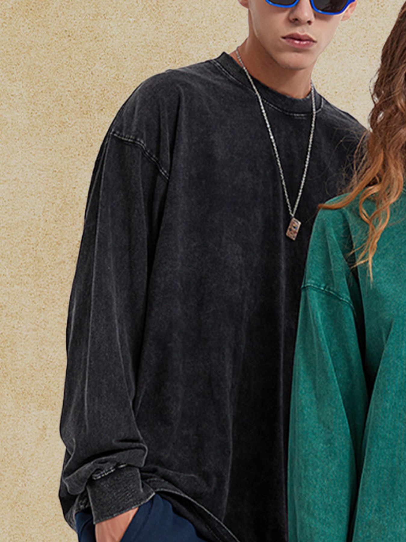 Men's Oversized Long Sleeve T-Shirt