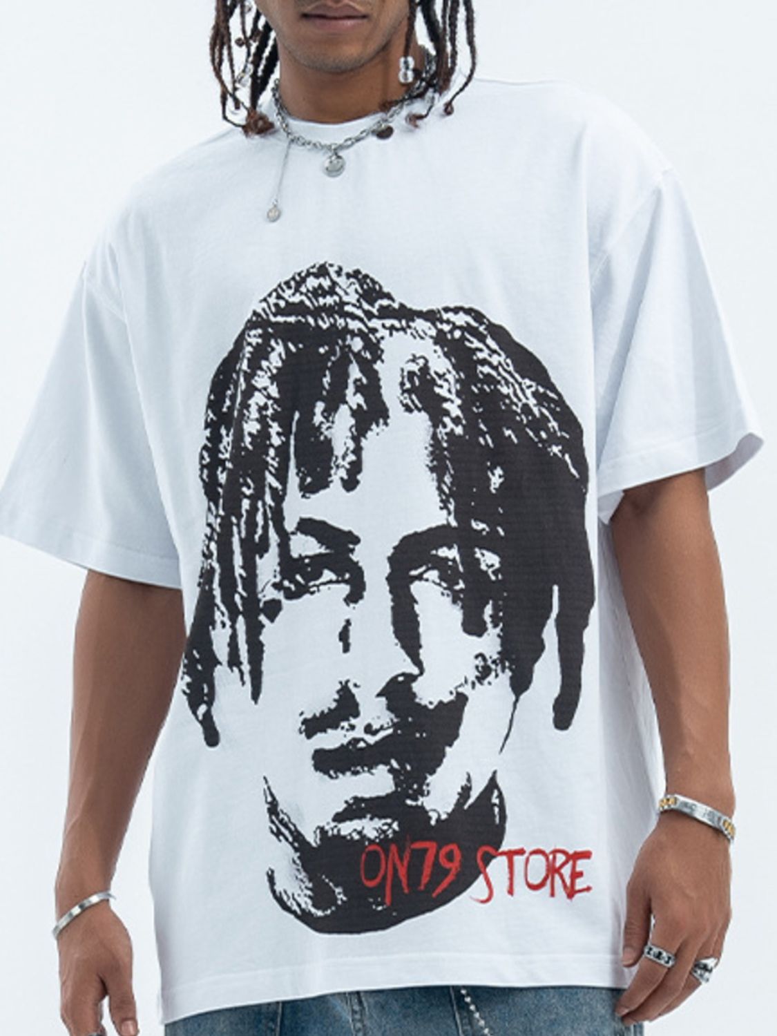 Men's Graphic Round Neck Short Sleeve T-Shirt