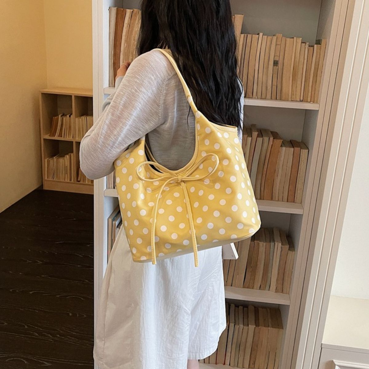 Polka Dot Bowknot Shoulder Bag