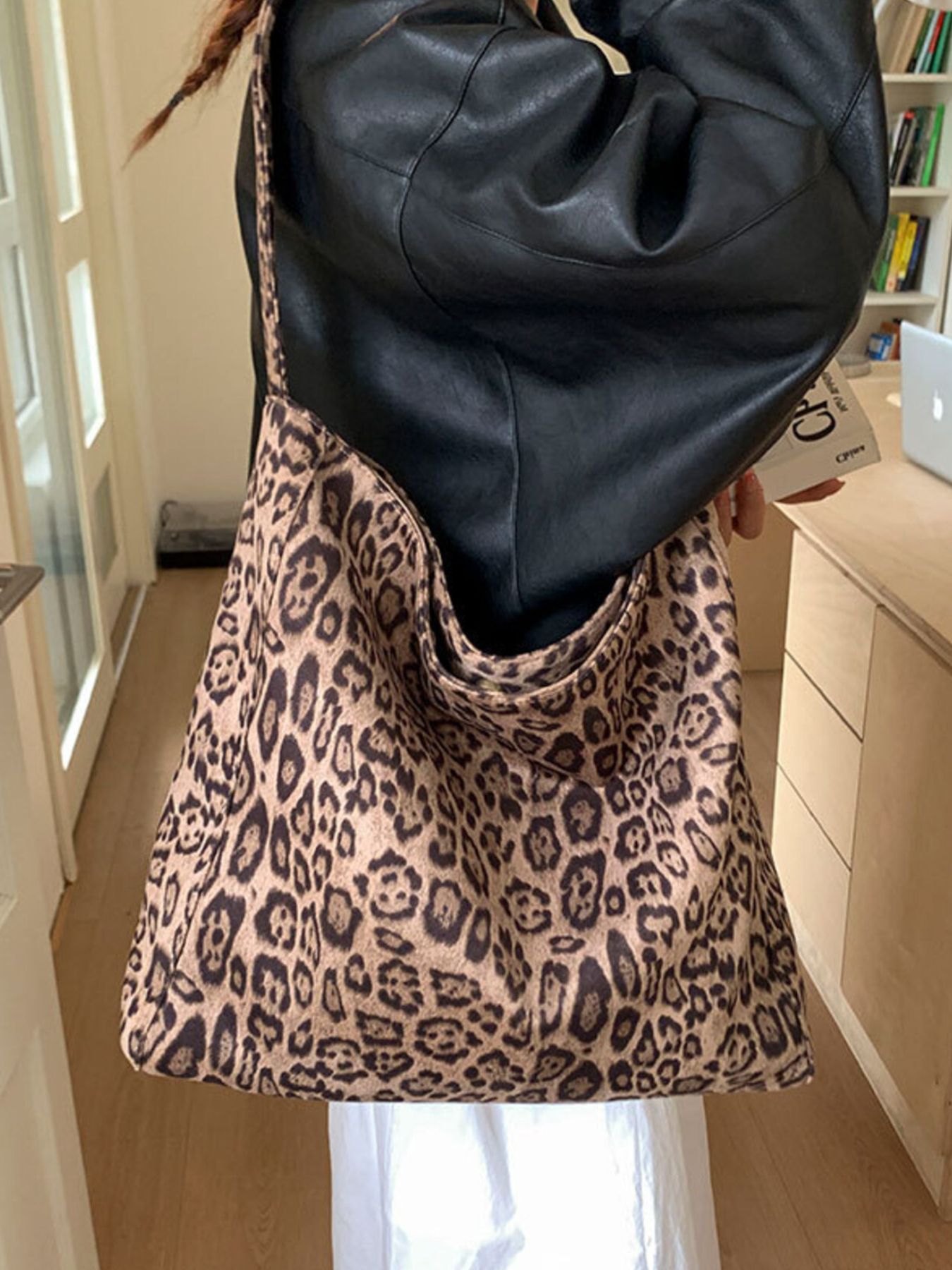 Leopard Print Tote Bag