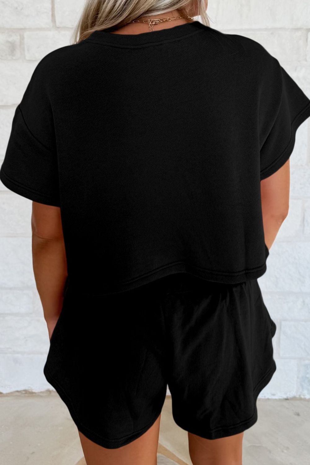 USA Graphic T-Shirt and Shorts Set