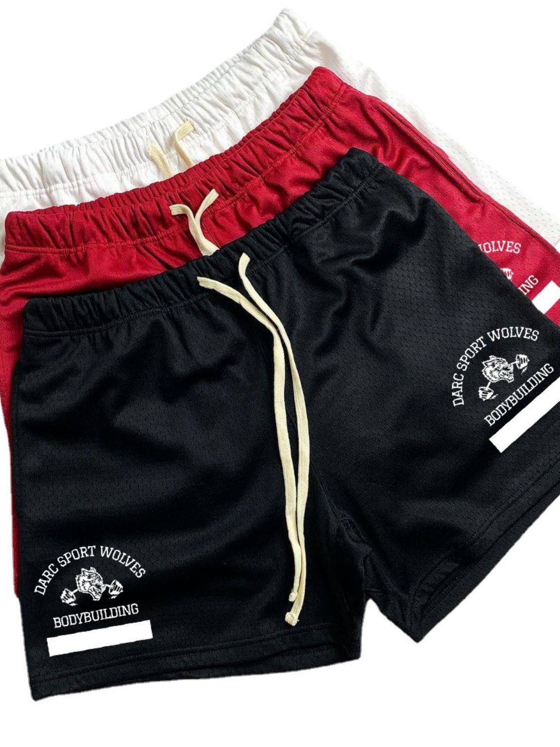 Men's Plus Size Graphic Drawstring Active Shorts