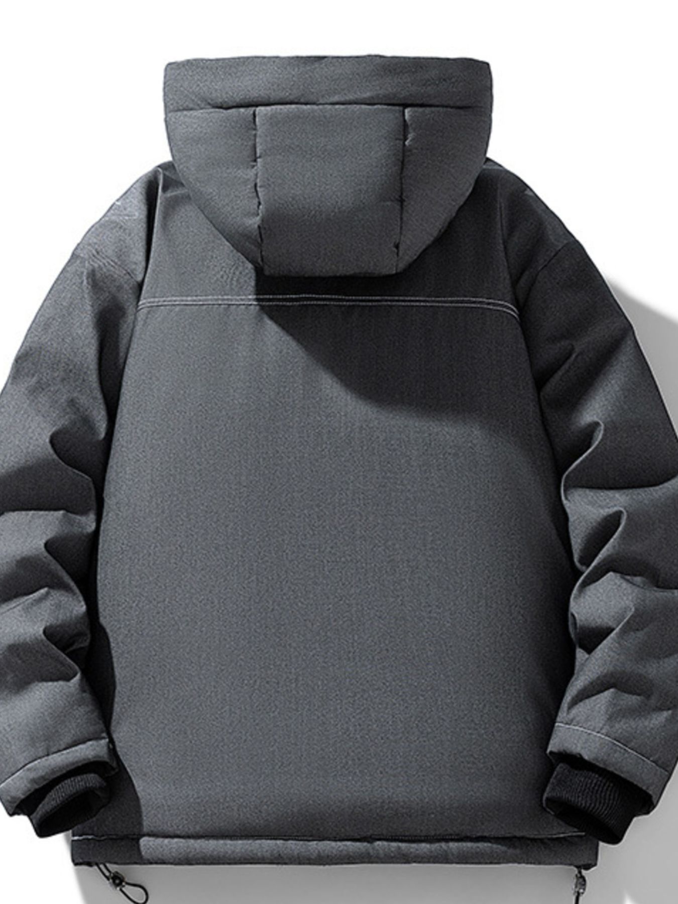 Men's Plus Size Warm Padded Hooded Puffer Jacket