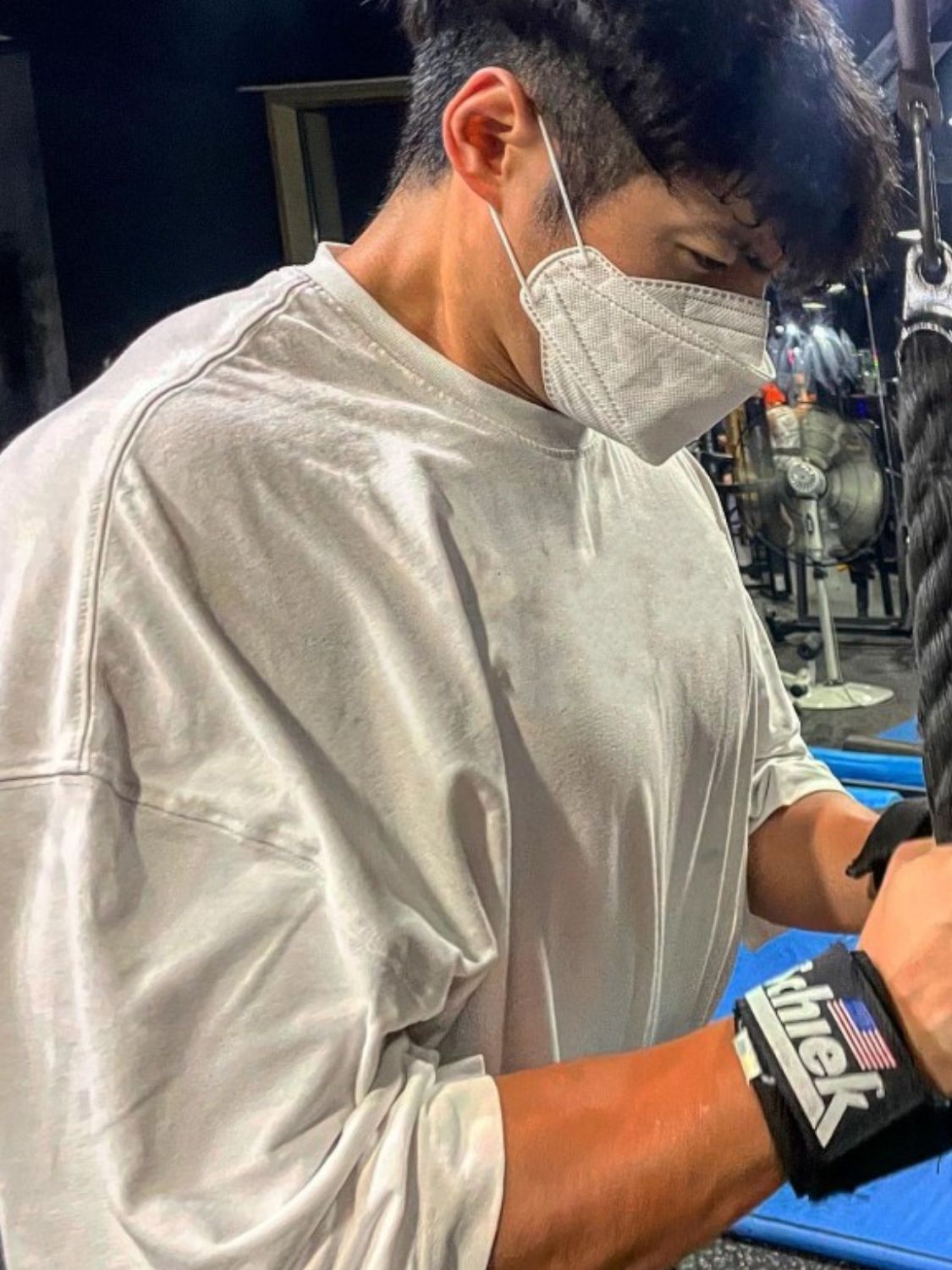 Men's Plus Size Letter Round Neck Short Sleeve T-Shirt