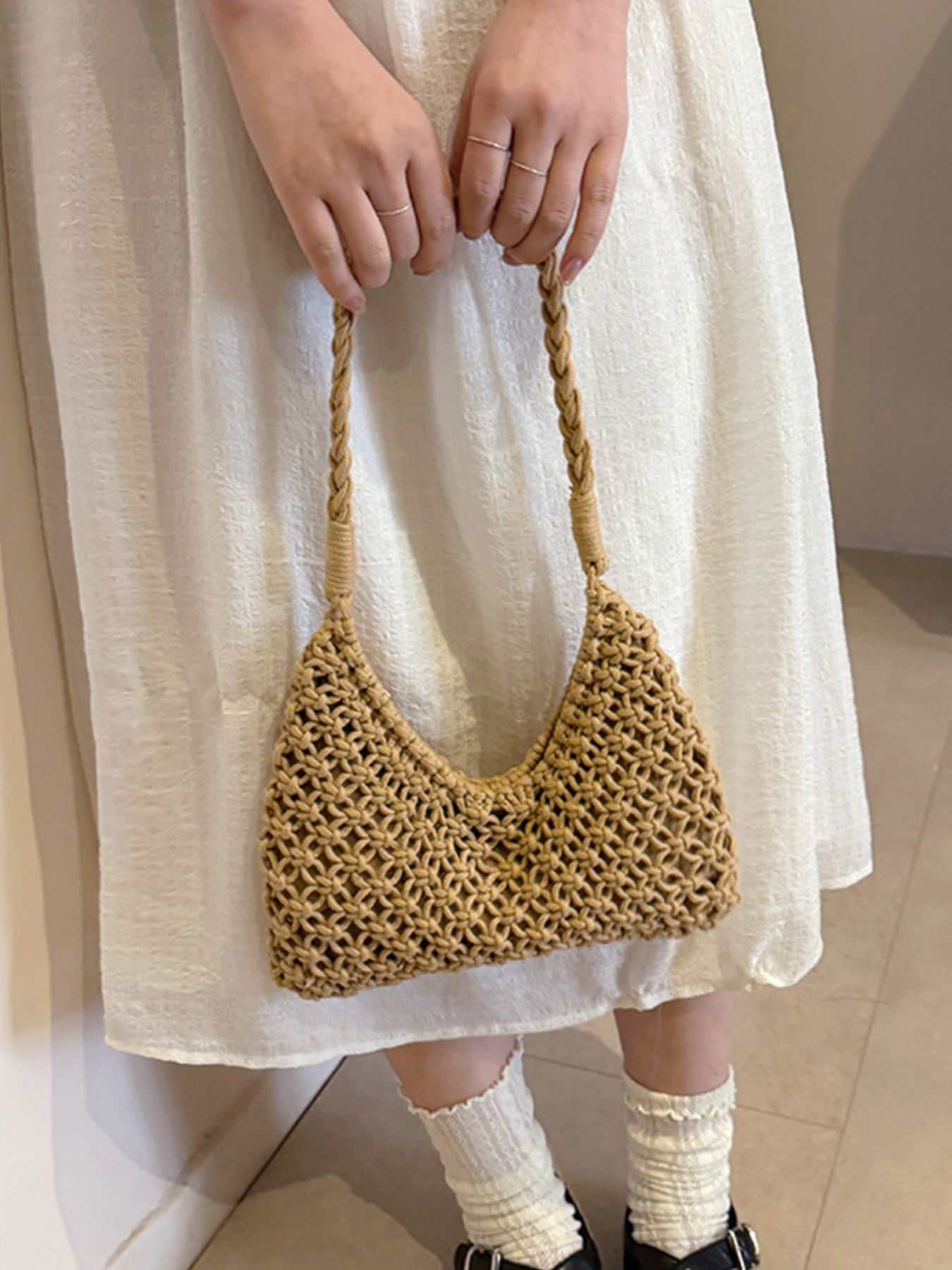 Woven Shoulder Bag