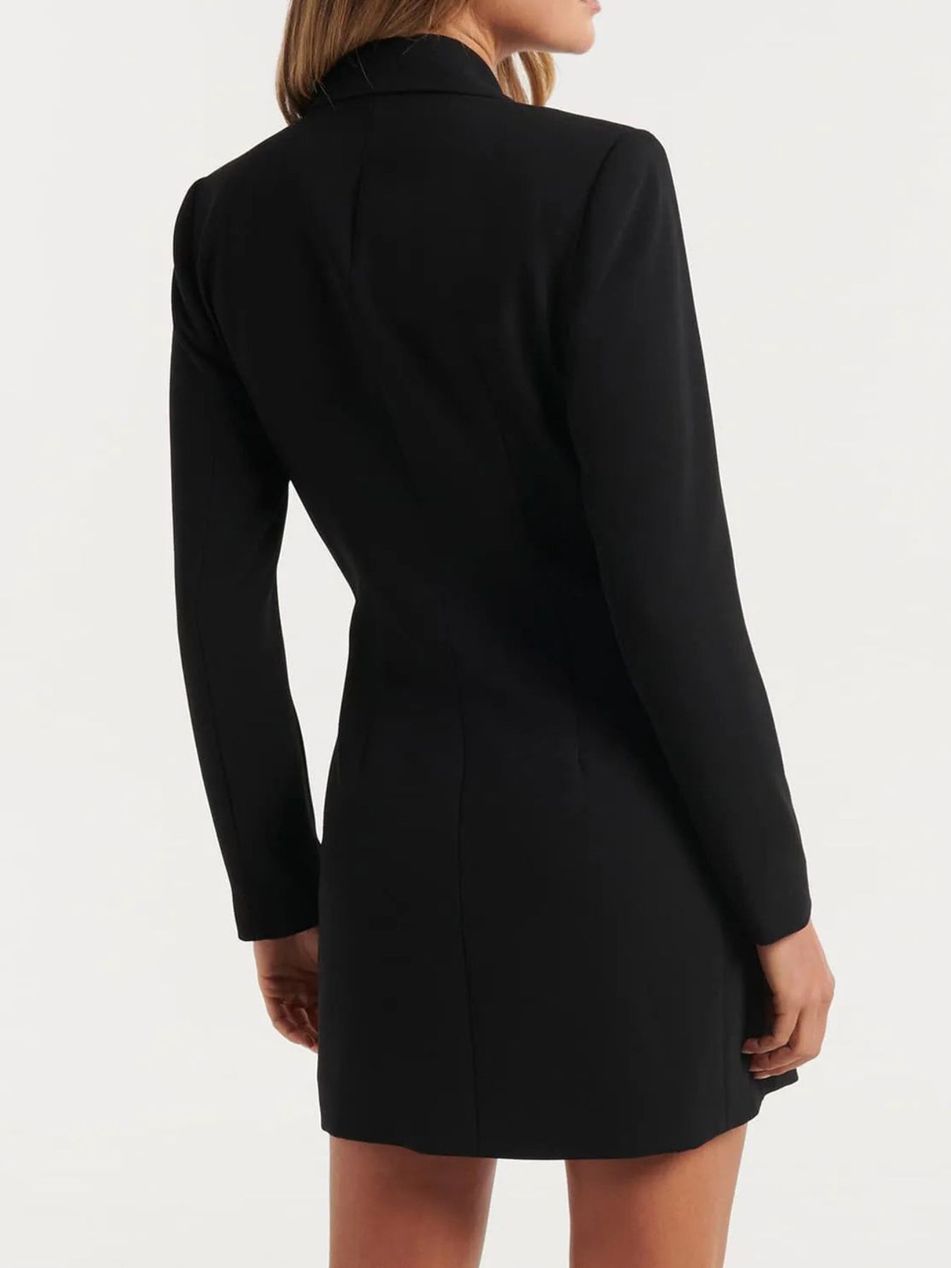 Double-Breasted Long Sleeve Blazer Dress