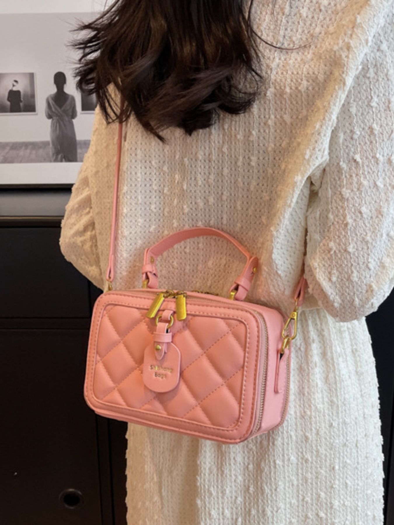 Quilted Boxy Crossbody Bag