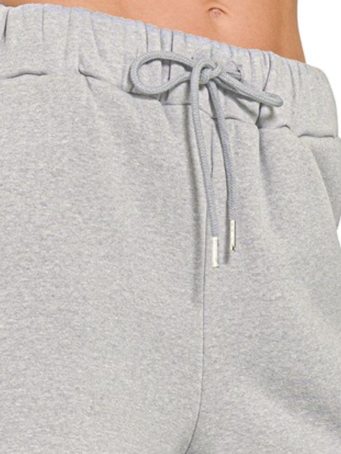 Fleece Drawstring Short Pants With Pockets