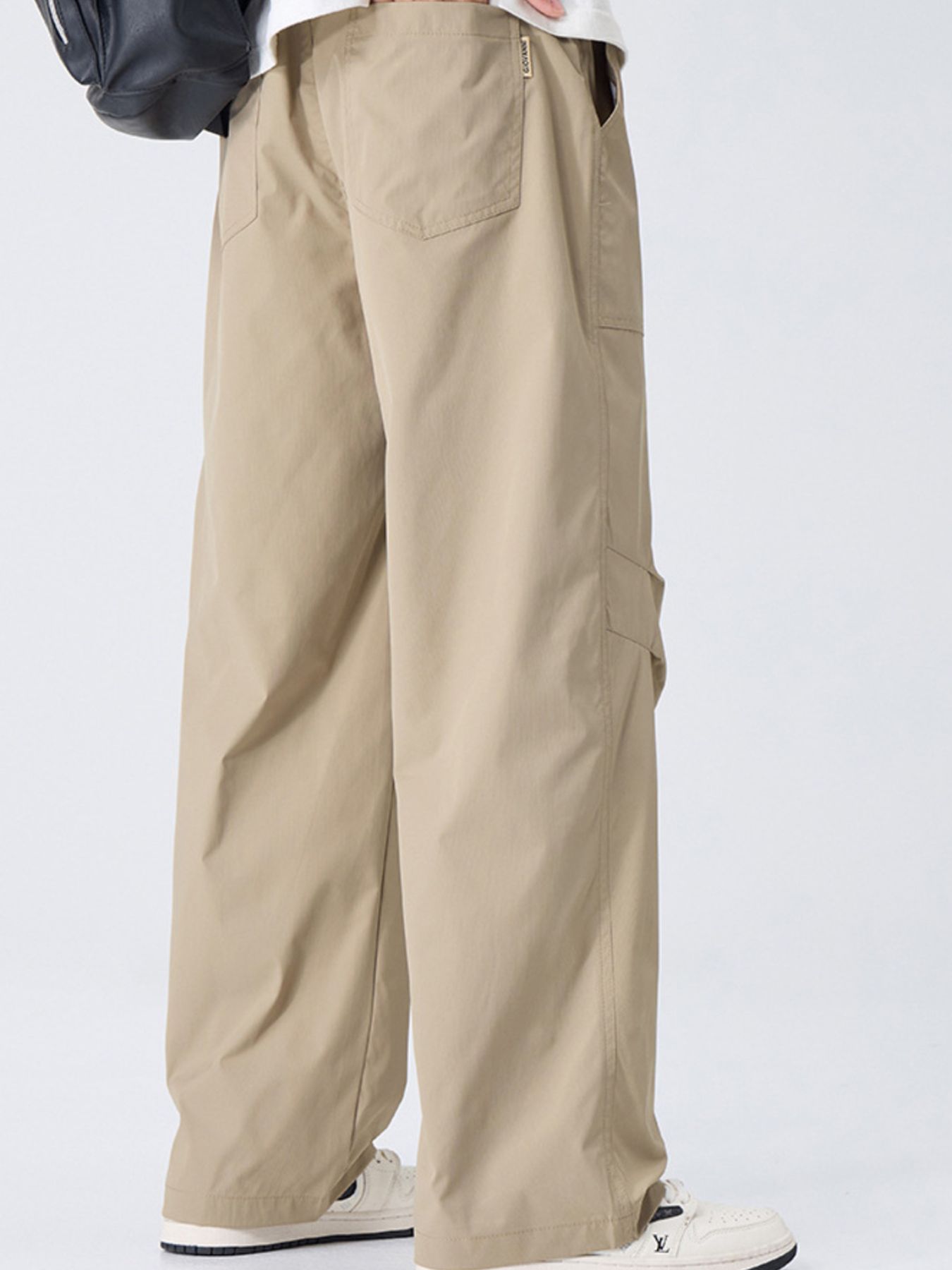 Men's Plus Size Casual Wide Leg Cargo Pants
