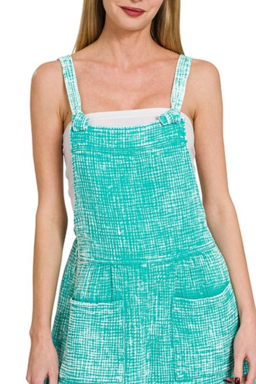 Woven Double Gauze Acid Washed Romper