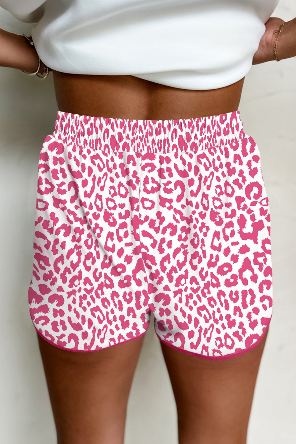 Leopard Drawstring Shorts