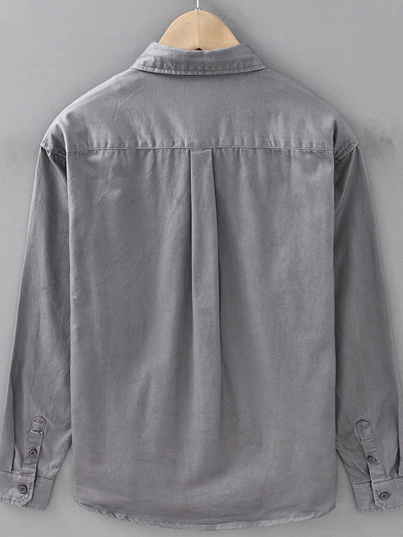 Men's Plus Size Button Up Long Sleeve Shirt