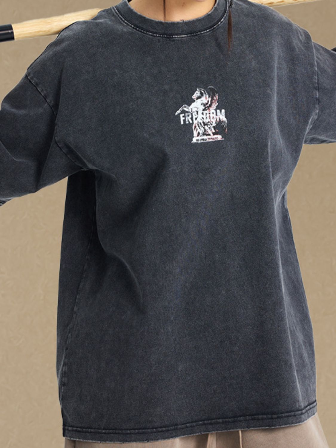 Men's Graphic Round Neck Half Sleeve T-Shirt