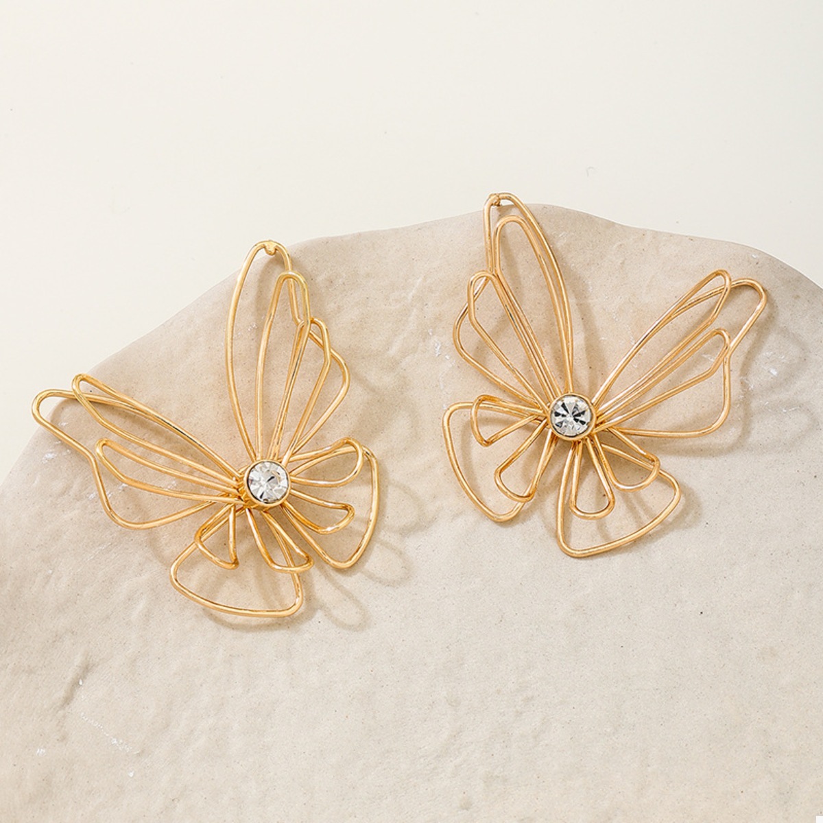 18K Gold-Plated Butterfly Earrings