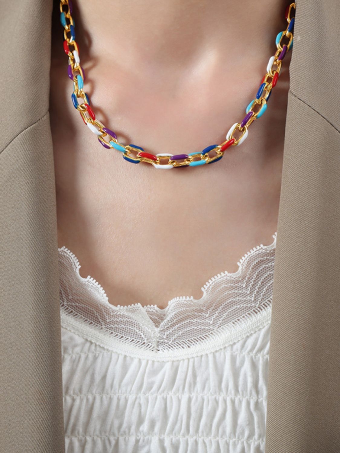 18K Gold-Plated Titanium Steel Necklace